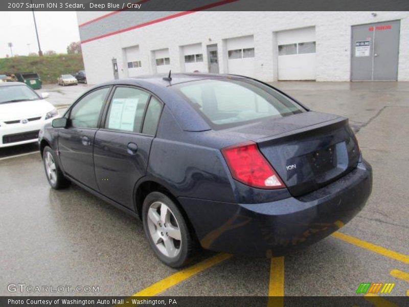 Deep Blue / Gray 2007 Saturn ION 3 Sedan