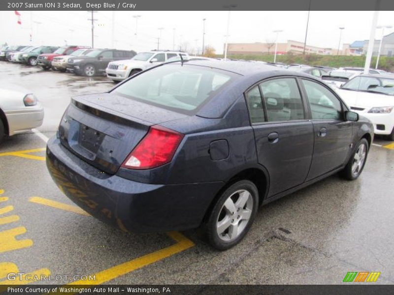 Deep Blue / Gray 2007 Saturn ION 3 Sedan