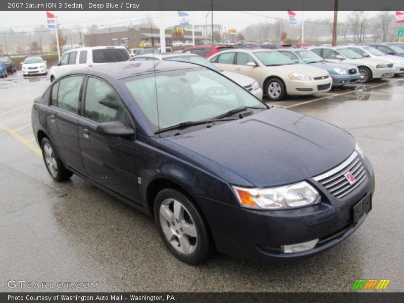 Deep Blue / Gray 2007 Saturn ION 3 Sedan