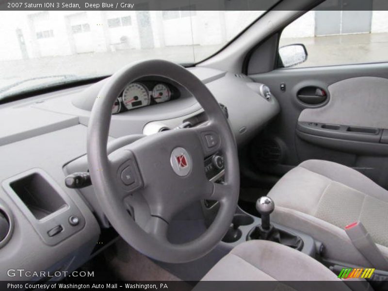 Deep Blue / Gray 2007 Saturn ION 3 Sedan