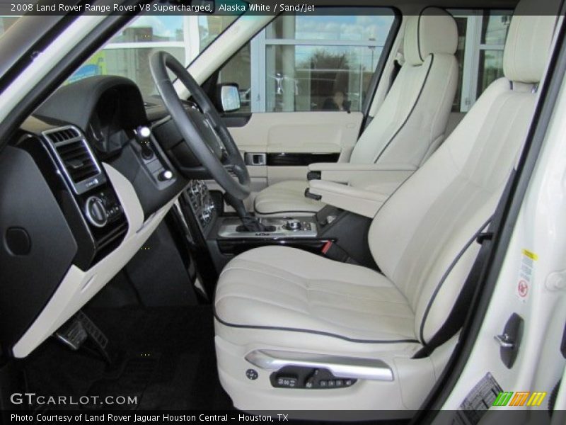 Alaska White / Sand/Jet 2008 Land Rover Range Rover V8 Supercharged