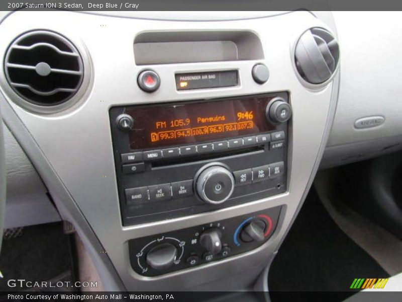 Deep Blue / Gray 2007 Saturn ION 3 Sedan