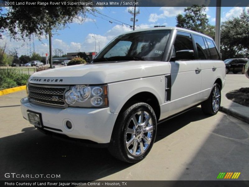 Alaska White / Sand/Jet 2008 Land Rover Range Rover V8 Supercharged