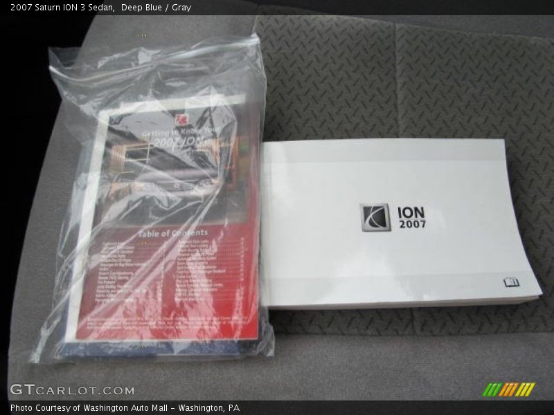 Deep Blue / Gray 2007 Saturn ION 3 Sedan