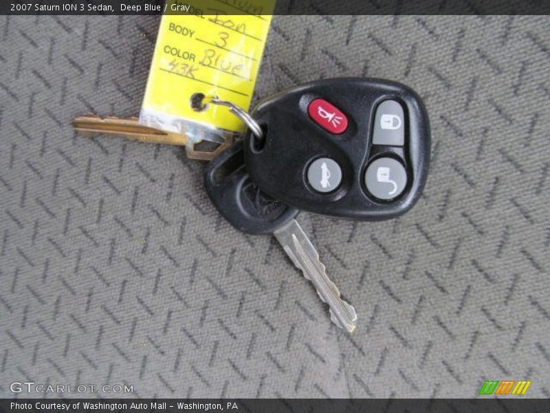 Deep Blue / Gray 2007 Saturn ION 3 Sedan