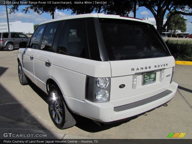Alaska White / Sand/Jet 2008 Land Rover Range Rover V8 Supercharged