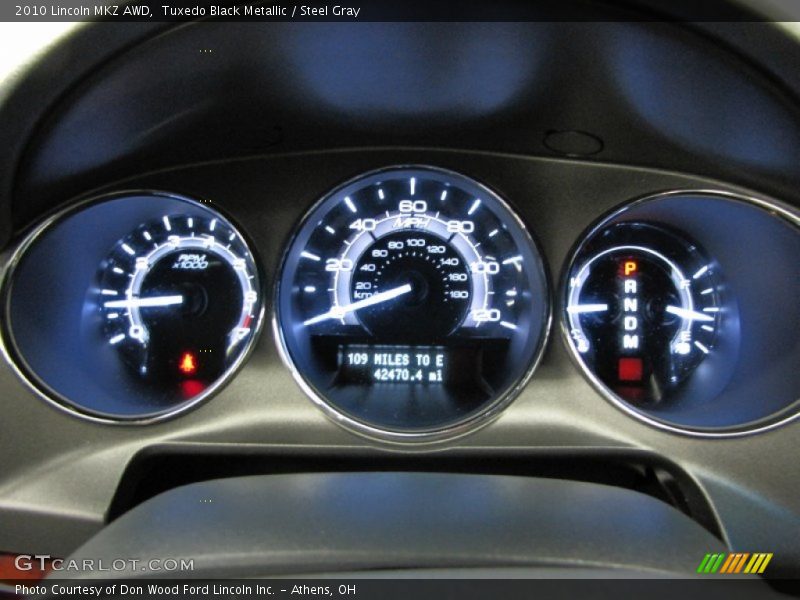 Tuxedo Black Metallic / Steel Gray 2010 Lincoln MKZ AWD
