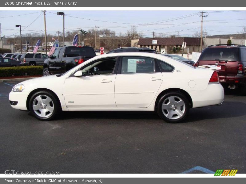 White / Gray 2008 Chevrolet Impala SS