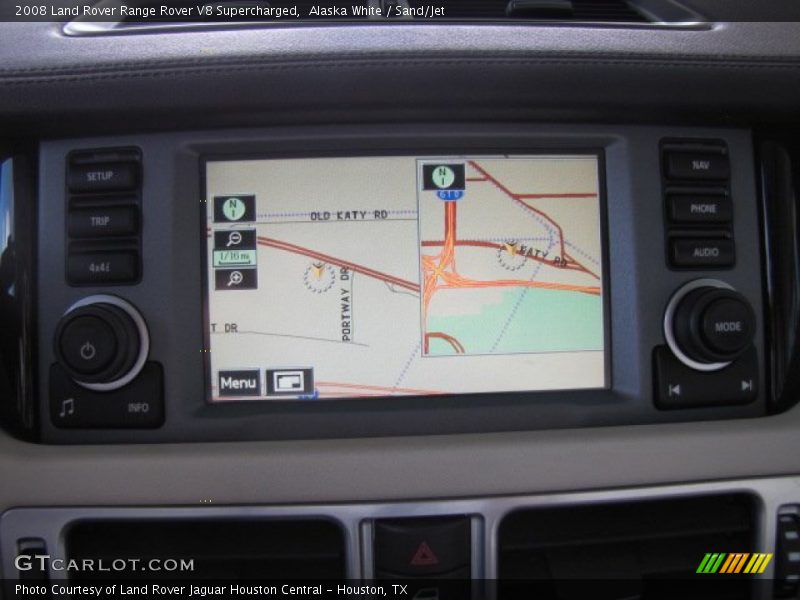 Alaska White / Sand/Jet 2008 Land Rover Range Rover V8 Supercharged