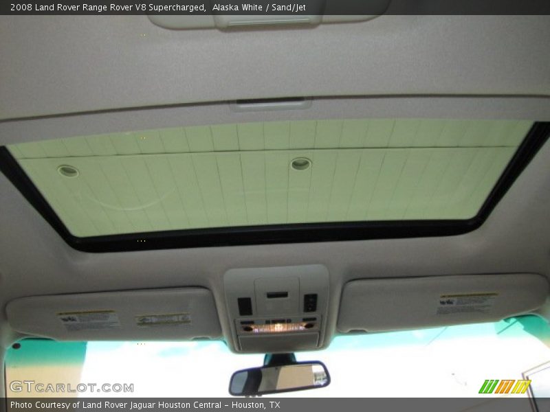 Alaska White / Sand/Jet 2008 Land Rover Range Rover V8 Supercharged