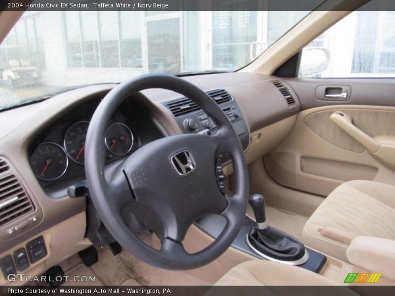 Taffeta White / Ivory Beige 2004 Honda Civic EX Sedan