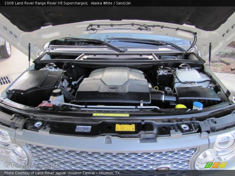 Alaska White / Sand/Jet 2008 Land Rover Range Rover V8 Supercharged
