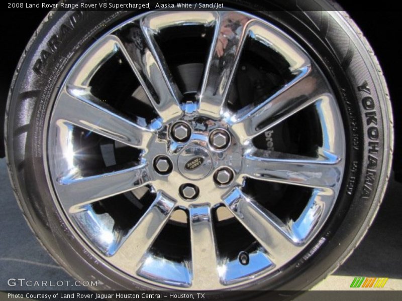 Alaska White / Sand/Jet 2008 Land Rover Range Rover V8 Supercharged