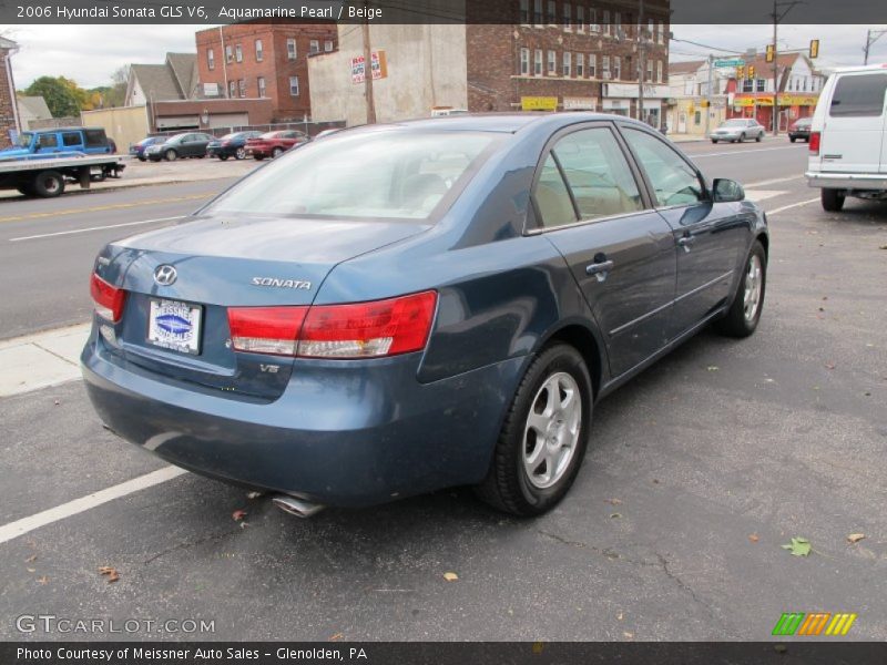 Aquamarine Pearl / Beige 2006 Hyundai Sonata GLS V6