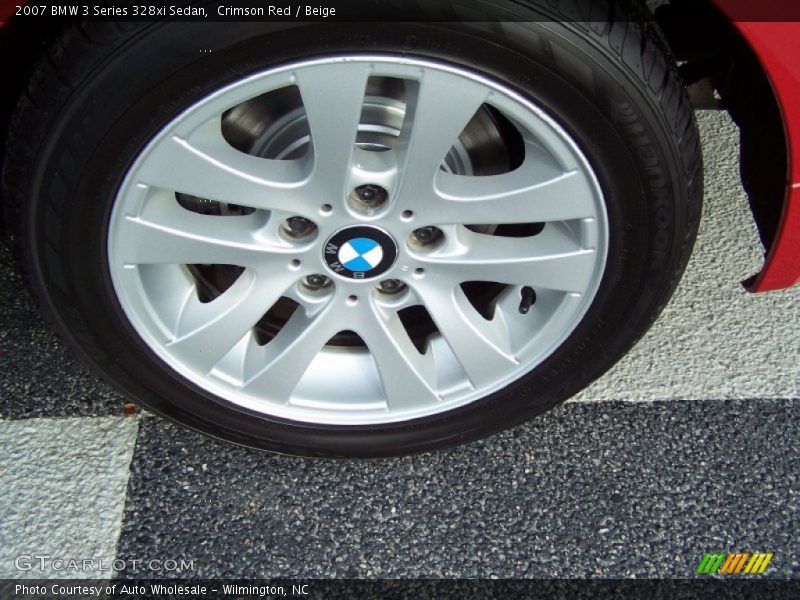 Crimson Red / Beige 2007 BMW 3 Series 328xi Sedan