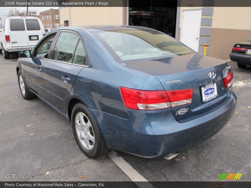 Aquamarine Pearl / Beige 2006 Hyundai Sonata GLS V6