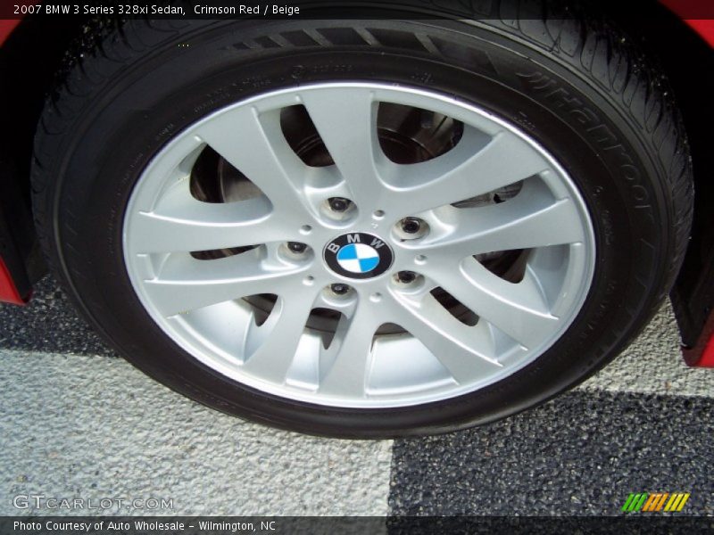 Crimson Red / Beige 2007 BMW 3 Series 328xi Sedan