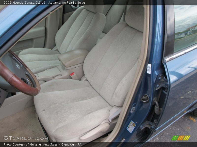 Aquamarine Pearl / Beige 2006 Hyundai Sonata GLS V6