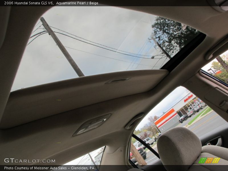 Aquamarine Pearl / Beige 2006 Hyundai Sonata GLS V6