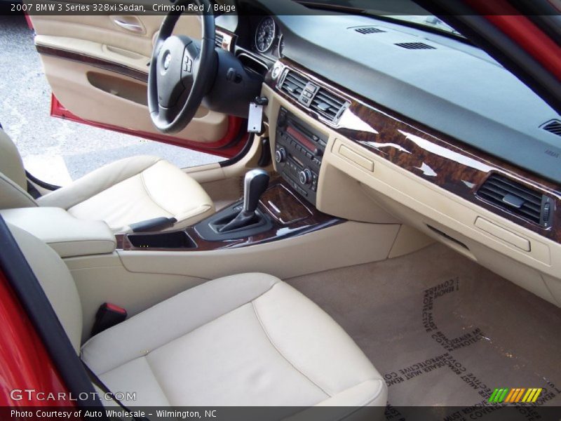 Crimson Red / Beige 2007 BMW 3 Series 328xi Sedan