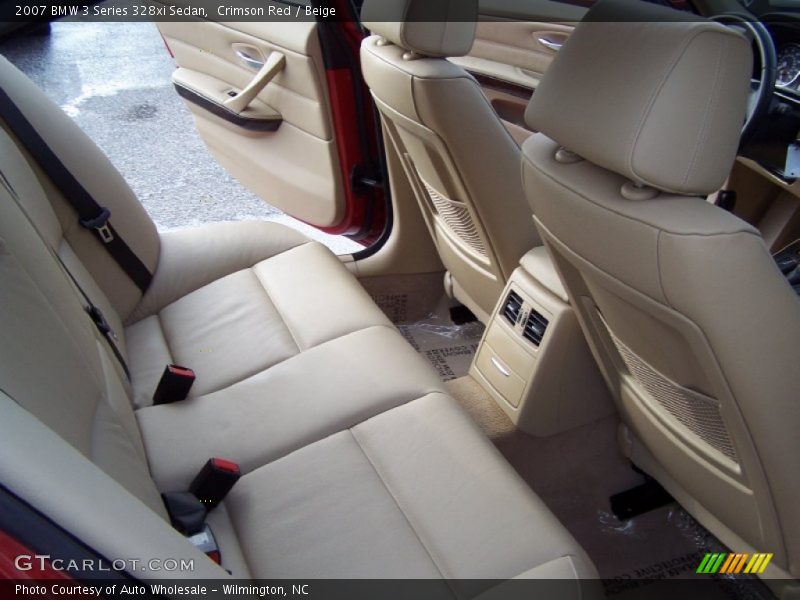 Crimson Red / Beige 2007 BMW 3 Series 328xi Sedan