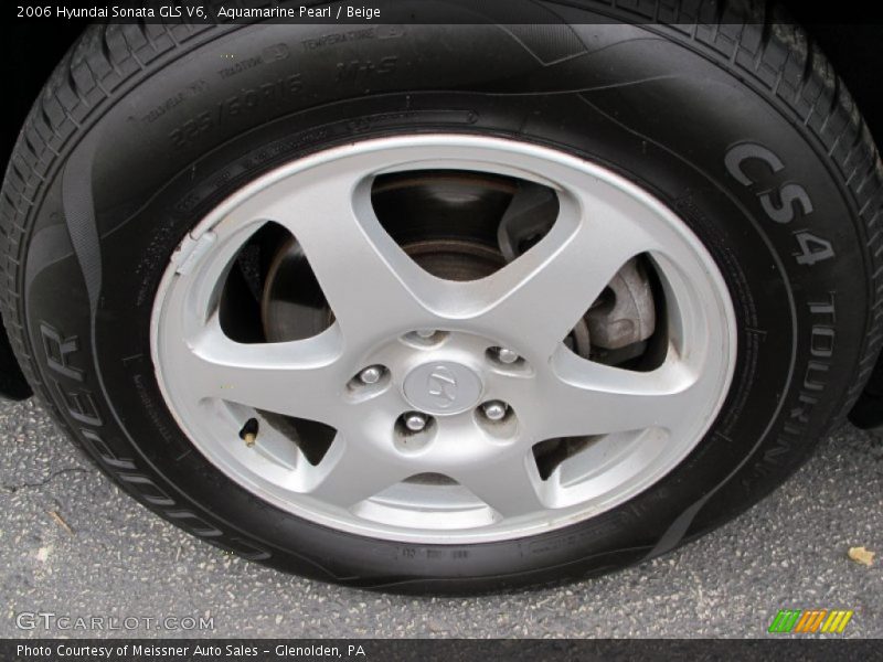 Aquamarine Pearl / Beige 2006 Hyundai Sonata GLS V6