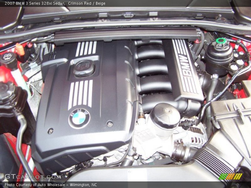 Crimson Red / Beige 2007 BMW 3 Series 328xi Sedan