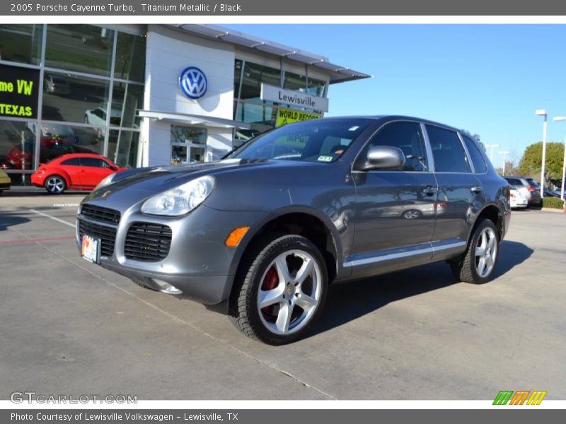 Titanium Metallic / Black 2005 Porsche Cayenne Turbo