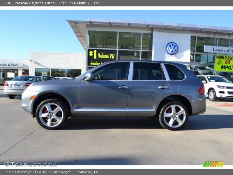 Titanium Metallic / Black 2005 Porsche Cayenne Turbo