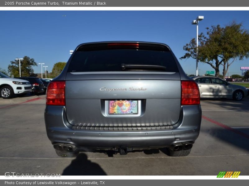 Titanium Metallic / Black 2005 Porsche Cayenne Turbo