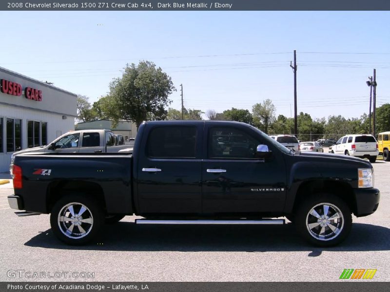 Dark Blue Metallic / Ebony 2008 Chevrolet Silverado 1500 Z71 Crew Cab 4x4