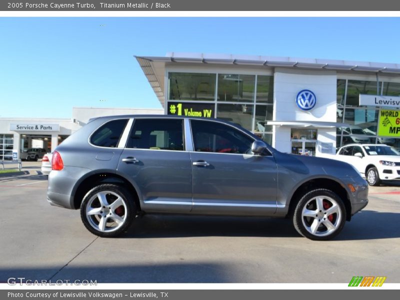 Titanium Metallic / Black 2005 Porsche Cayenne Turbo