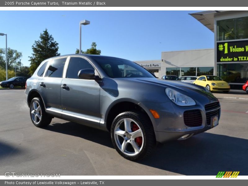 Titanium Metallic / Black 2005 Porsche Cayenne Turbo