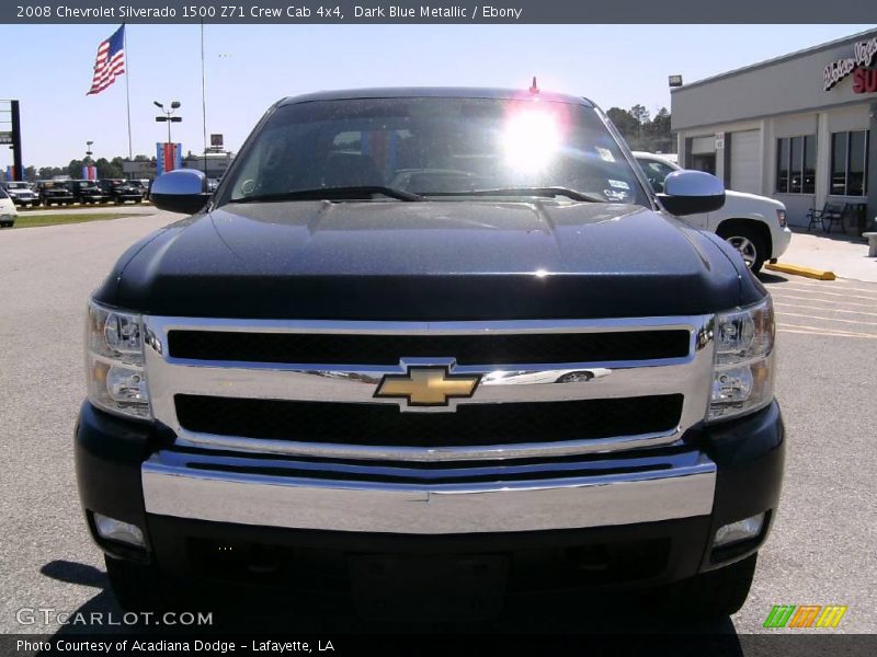 Dark Blue Metallic / Ebony 2008 Chevrolet Silverado 1500 Z71 Crew Cab 4x4