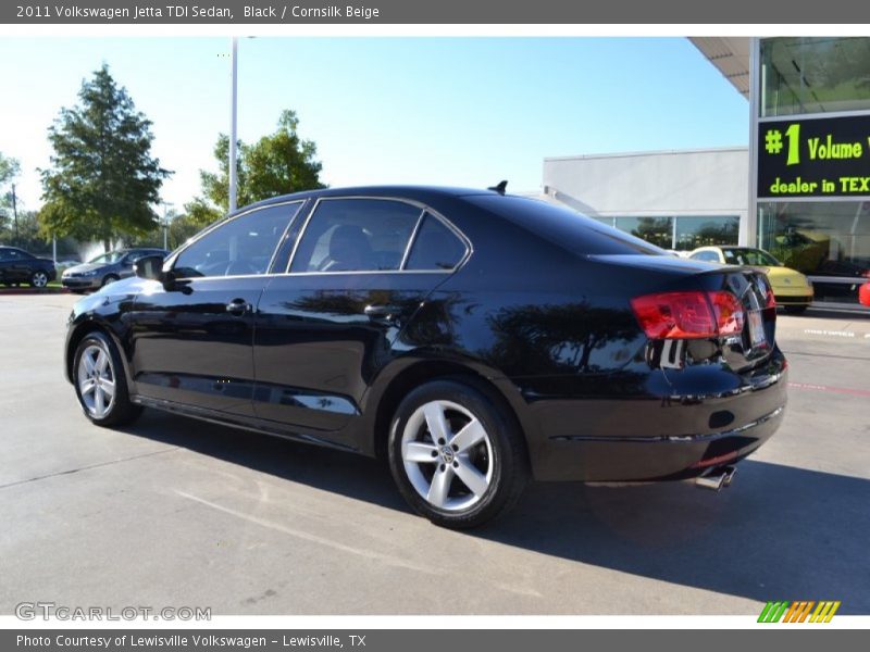 Black / Cornsilk Beige 2011 Volkswagen Jetta TDI Sedan