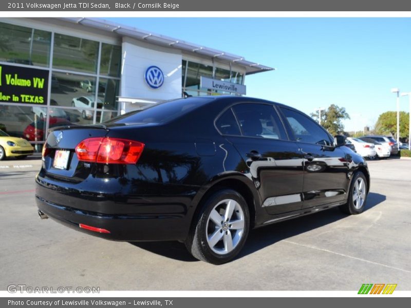 Black / Cornsilk Beige 2011 Volkswagen Jetta TDI Sedan