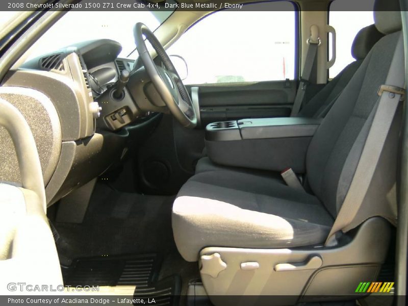 Dark Blue Metallic / Ebony 2008 Chevrolet Silverado 1500 Z71 Crew Cab 4x4