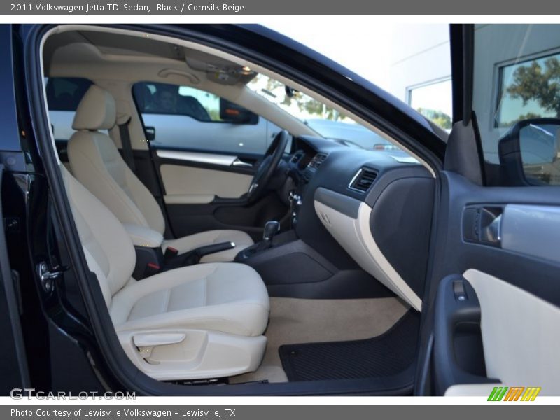 Black / Cornsilk Beige 2011 Volkswagen Jetta TDI Sedan