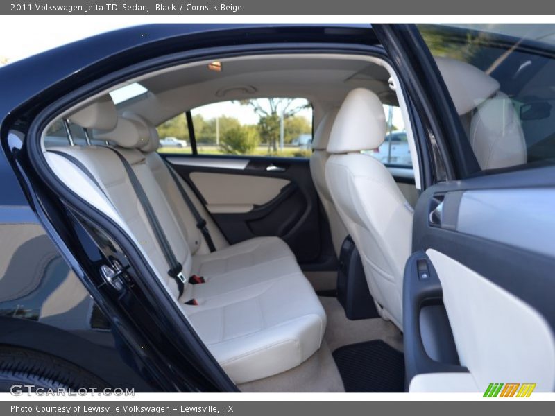 Black / Cornsilk Beige 2011 Volkswagen Jetta TDI Sedan