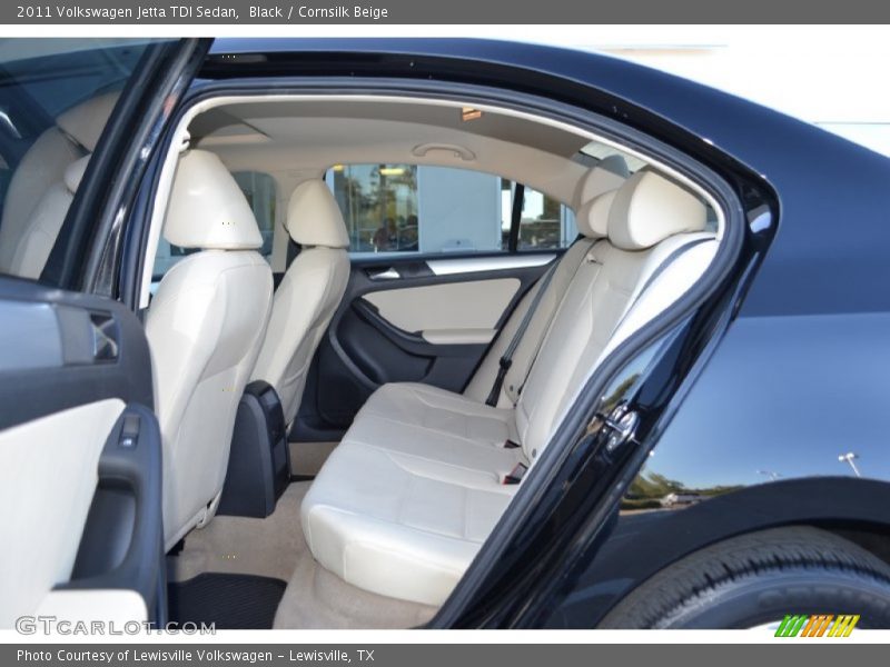 Black / Cornsilk Beige 2011 Volkswagen Jetta TDI Sedan
