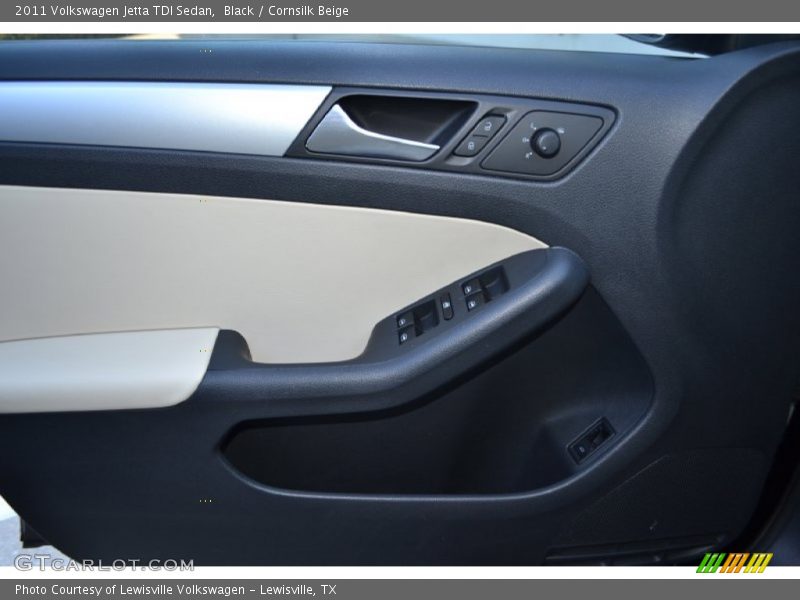 Black / Cornsilk Beige 2011 Volkswagen Jetta TDI Sedan