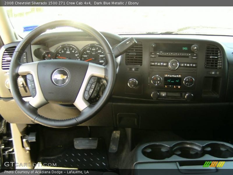 Dark Blue Metallic / Ebony 2008 Chevrolet Silverado 1500 Z71 Crew Cab 4x4