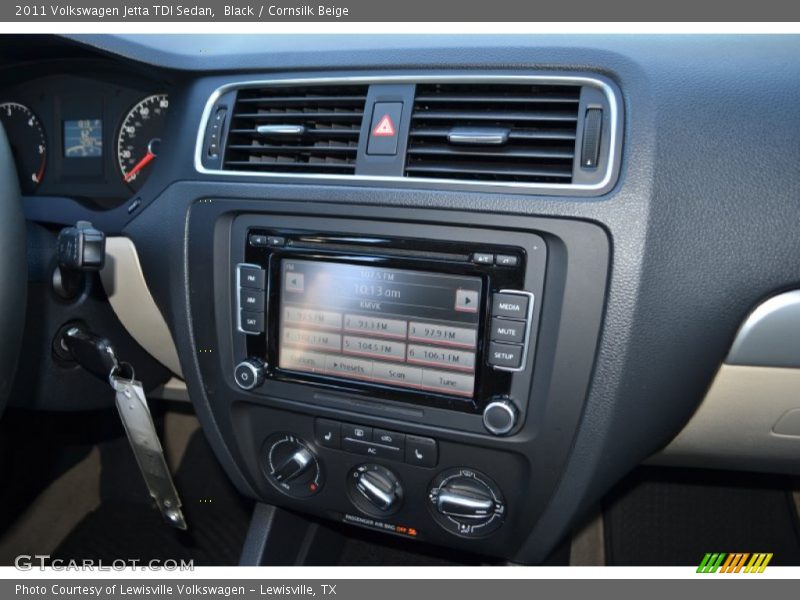 Black / Cornsilk Beige 2011 Volkswagen Jetta TDI Sedan