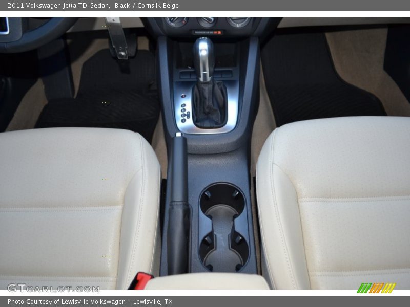 Black / Cornsilk Beige 2011 Volkswagen Jetta TDI Sedan