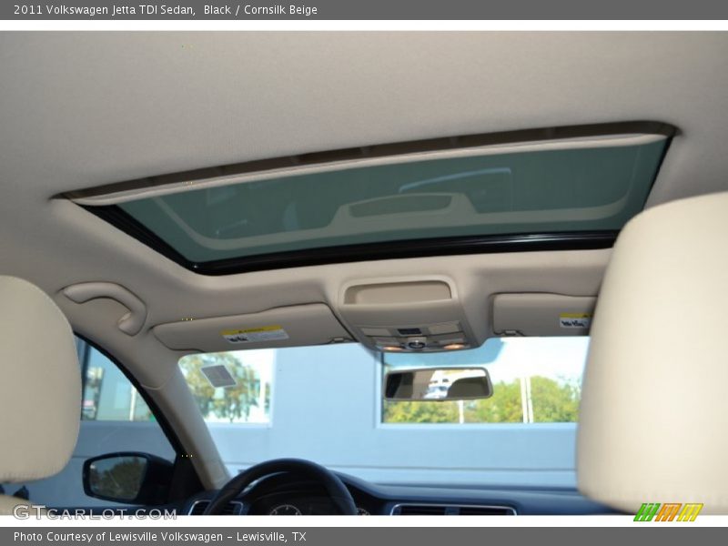 Black / Cornsilk Beige 2011 Volkswagen Jetta TDI Sedan