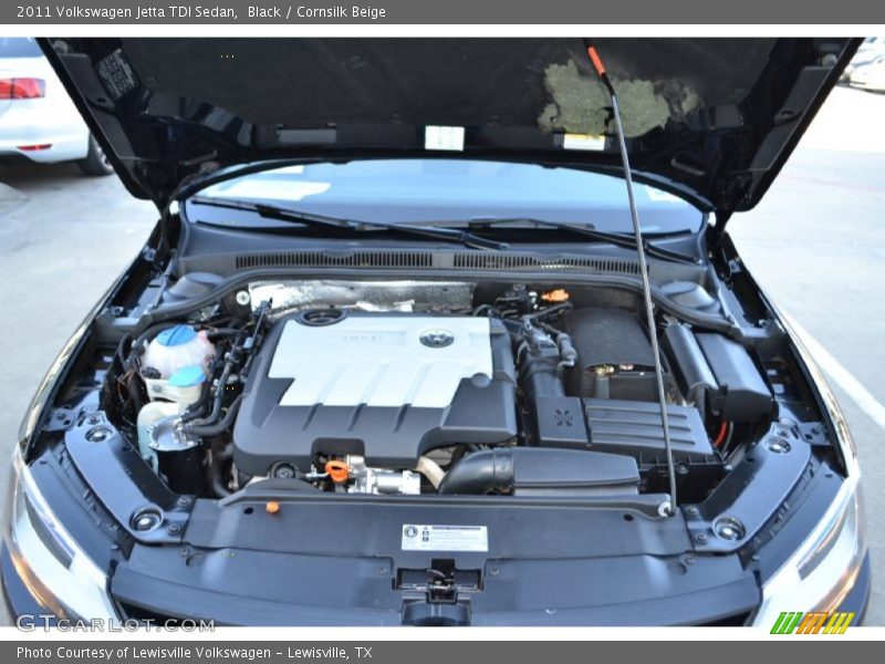 Black / Cornsilk Beige 2011 Volkswagen Jetta TDI Sedan