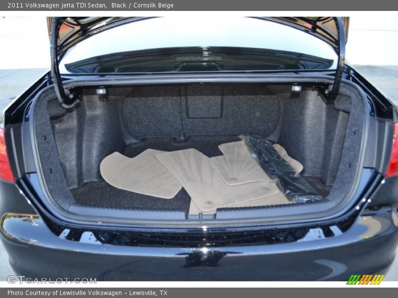 Black / Cornsilk Beige 2011 Volkswagen Jetta TDI Sedan