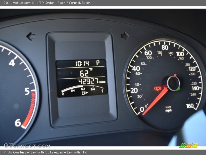 Black / Cornsilk Beige 2011 Volkswagen Jetta TDI Sedan