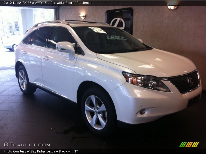 Starfire White Pearl / Parchment 2012 Lexus RX 350 AWD