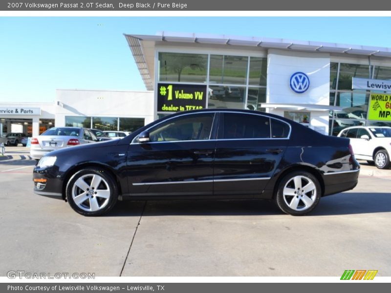 Deep Black / Pure Beige 2007 Volkswagen Passat 2.0T Sedan